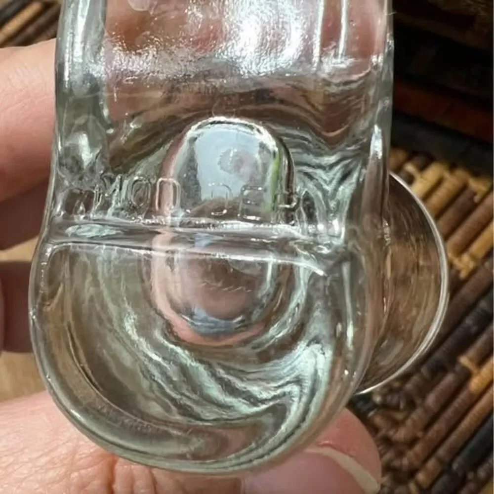 Clear Shot Glass boot shaped , Toothpick or Match Holder Mod Dep 3
